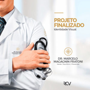 Identidade Visual e papelaria para Médico de Tubarão/SC Marca e materiais de papelaria para doutor de Tubarão/SC