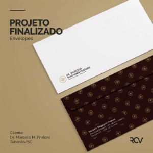 Envelopes personalizados - Dr. Marcelo Magagnin Fratoni - Rodrigo Coelho Vargas Designer