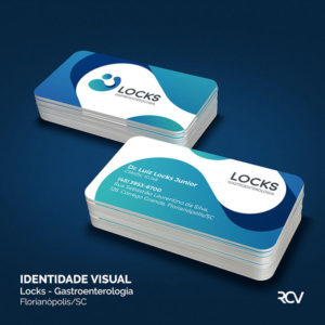 Cartões de visita - Locks Gastroenterologia Cartões de visita - Rodrigo Coelho Vargas